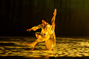 Dancers on stage in Ballet Cymru's Sleeping Beauty