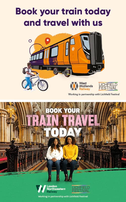 LNR WMR - Lichfield Festival Advert for West Midlands Trains