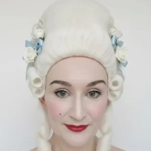 Headshot of Marie Antoinette character.