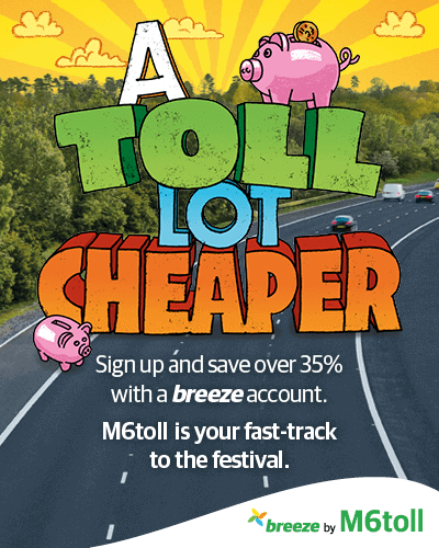 M6 Toll - Lichfield Festival M6 Toll Advert