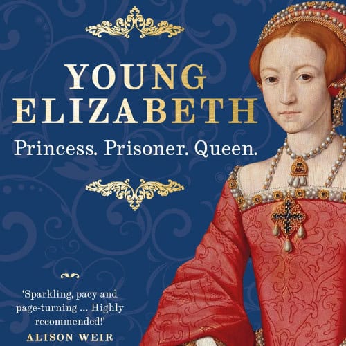 The cover of a book by Nicola Tallis titled 'Young Elizabeth'