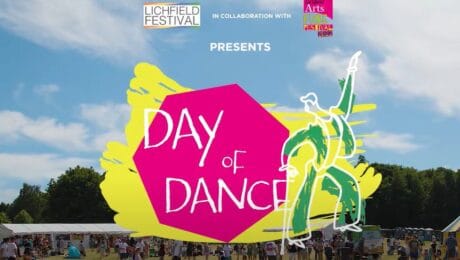 Day of Dance Logo superimposed on a photo of Fuse Festival