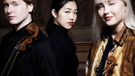 Headshots of the Paddington Trio musicians.